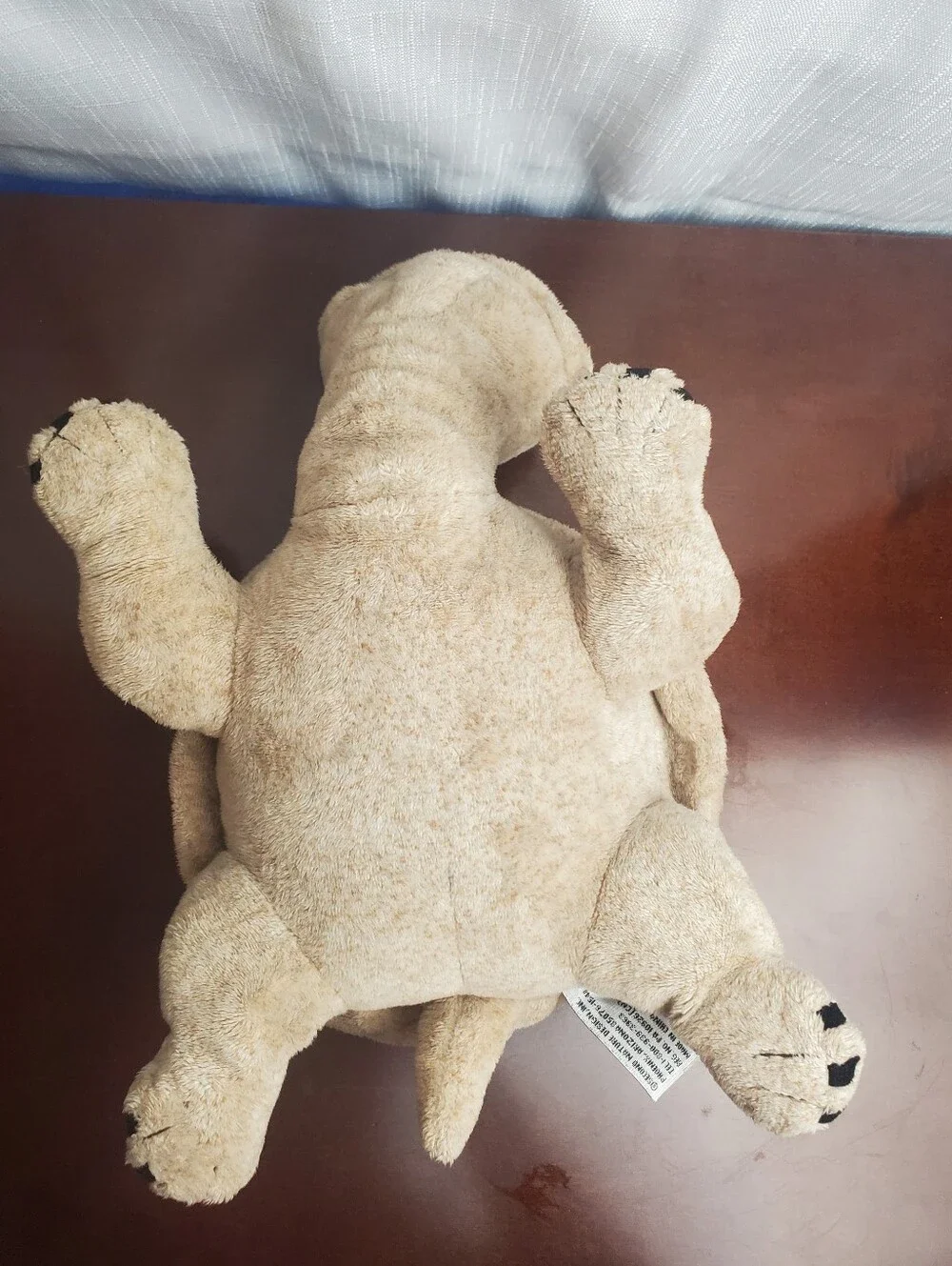 Vintage Cuddly Quarry Critters 2003 Tortoise Turtle 12” Plush Tan Sand Color